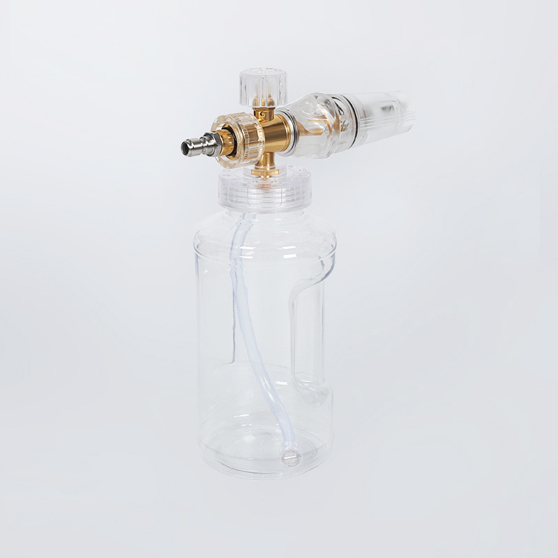 Hochdruck großer Mund weißer Schaum