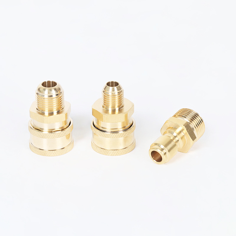 Hochdruckauto -Waschmaschinenreinigungsmaschine Kupfer 3/8 Schnellstopfen