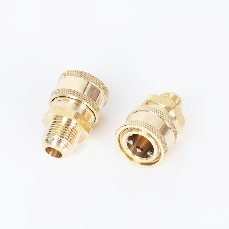 Hochdruckauto -Waschmaschinenreinigungsmaschine Kupfer 3/8 Schnellstopfen