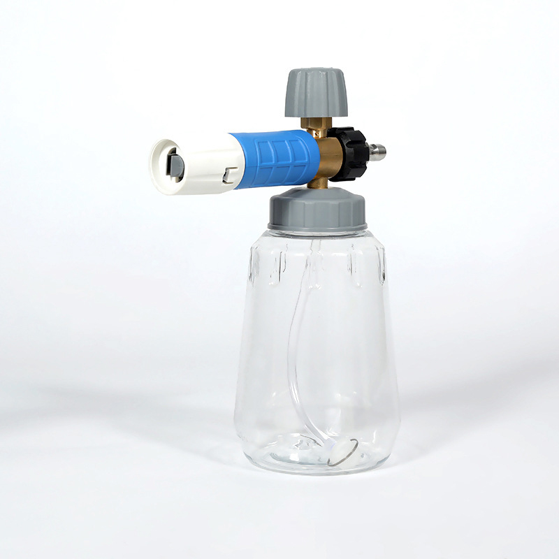 Handelsüblicher Hochdruck transparenter Autowaschanlagen Pa Topf großer Mundschaumtopf