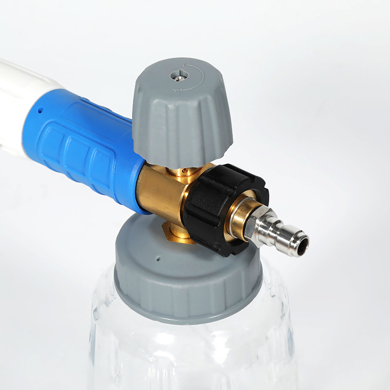 Handelsüblicher Hochdruck transparenter Autowaschanlagen Pa Topf großer Mundschaumtopf