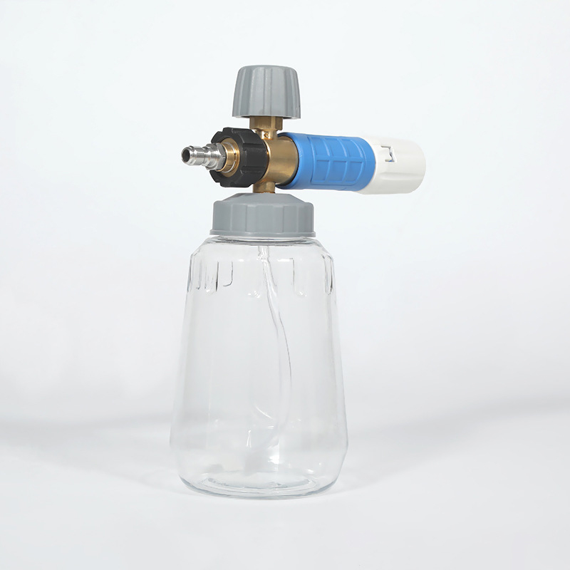 Handelsüblicher Hochdruck transparenter Autowaschanlagen Pa Topf großer Mundschaumtopf